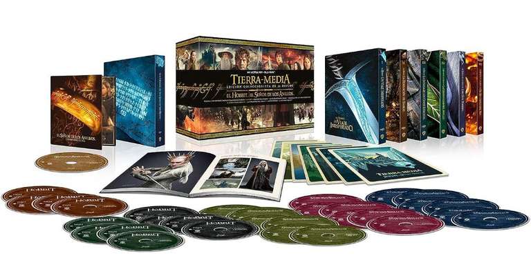 Pack Tierra Media (El Hobbit y El Señor de los Anillos) (4K Ultra HD + Blu-Ray !31 discos!) también en Amazon