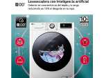 Lavadora secadora - LG F4DR7011AGW, 11 kg/6 kg, 1400 rpm, 14 programas, AI Direct Drive, TurboWash360, Blanco