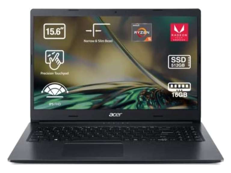 Acer Aspire 3 A315-23 - Ordenador Portátil 15.6” Full HD LED (‎AMD Ryzen 5 3500U, 16GB RAM, 512GB SSD, UMA Graphics).