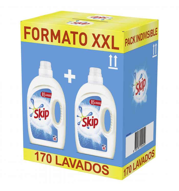 SKIP ACTIVE CLEAN 170 LAVADOS CAJA 2 Botellas [SIN CUPONES]