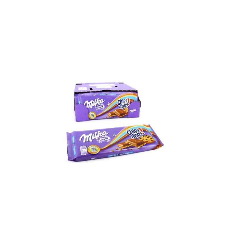 Caja de 22 tabletas de chocolate Milka Chips Ahoy [0'73€/ud]