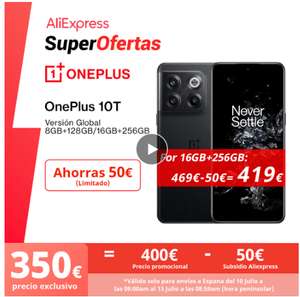 Global OnePlus 10T 8gb y 128gb + Envio España