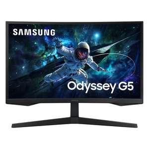 Monitor PC Gaming curvo 27" Samsung Odyssey G5 LS27CG552EUXEN, 165 Hz, WQHD, FreeSync / Modelo 32" por 203 €