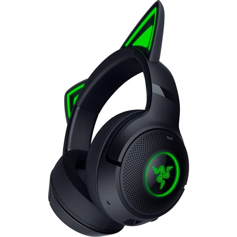 Razer Kraken Kitty V2 BT – Auriculares inalámbricos Bluetooth RGB con Orejas de Gatito para Juegos