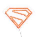 Paladone DC Comics Superman Lámpara de pared led de neón con logo, licencia oficial, con cable, para decorar hogar o sala de estar