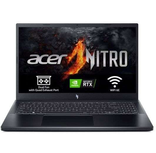 Acer Nitro V 15 ANV15-51 - 15.6" IPS FHD (1920x1080) 144Hz, Intel Core i5-13420H, 16GB, 1TB SSD, RTX 4060, FreeDos, Negro