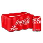 Coca-Cola Sabor Original, Refresco de Cola - Pack de 12 Latas, 330 ml