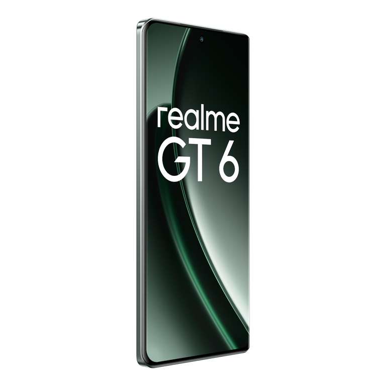 realme GT 6 5G Teléfono Móvil 8+256 GB,Procesador Snapdragon 8s de 3.ªgeneración,Pantalla ultrabrillante de 6000 nits