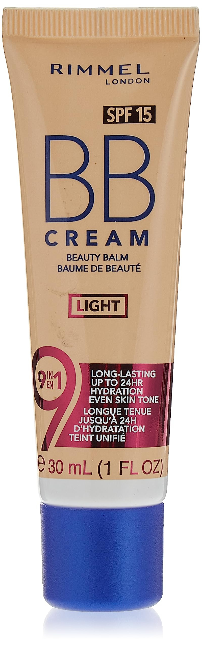 Rimmel London BB Cream Perfección 9 en 1 SPF15 | Base de Maquillaje Ligera con Acabado Natural y Luminoso