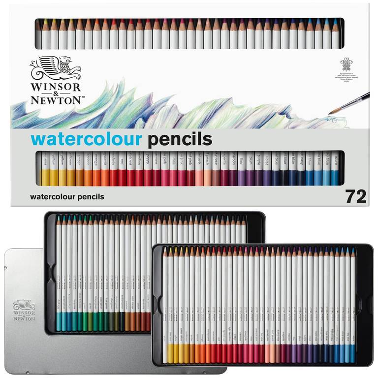 Winsor & Newton Studio Collection – Set de 72 lápices de acuarela