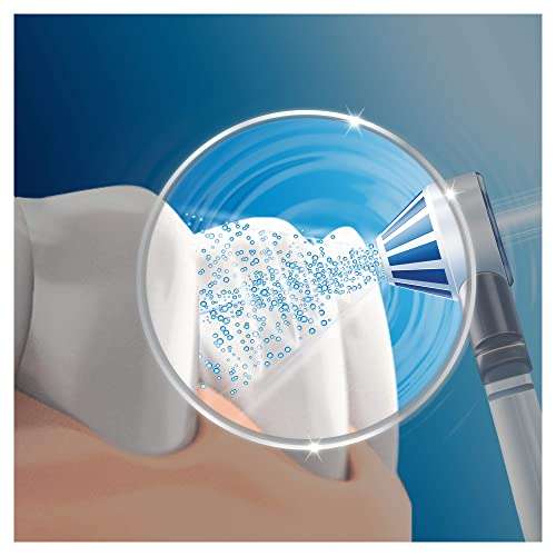 Oral-B Oxyjet Irrigador Dental con Tecnología Microburbujas + 4 Cabezales de Recambio
