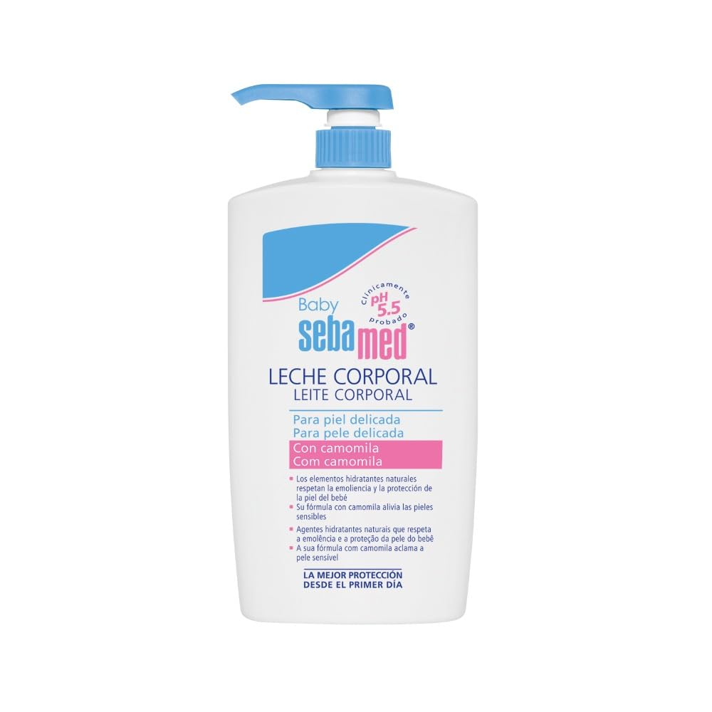 Sebamed Baby Leche Corporal Hidratante, para la Piel Sensible y Delicada del Bebé, Uso Diario. 750 ml.