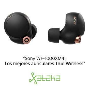 Sony WF-1000XM4, Auriculares Bluetooth, cancelación de ruido (-20% al tramitar) (Reaco)