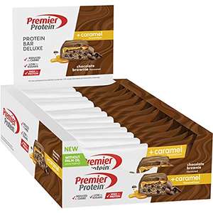 Premier Protein Bar Deluxe Chocolate Brownie 12x50g con bajo contenido en azúcar, sin aceite de palma