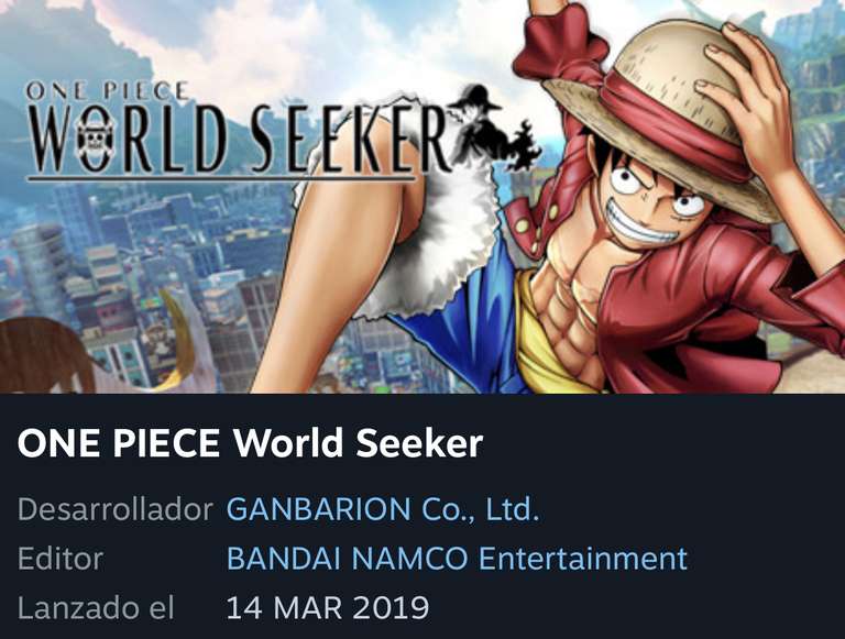 ONE PIECE WORLD SEEKER Deluxe Edition [Steam]