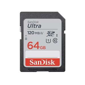 SanDisk Ultra SDXC 64 GB, 120 MB/s, Class 10, UHS-I y V10