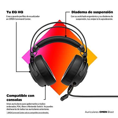 HP OMEN Blast Auriculares Gaming con Cable