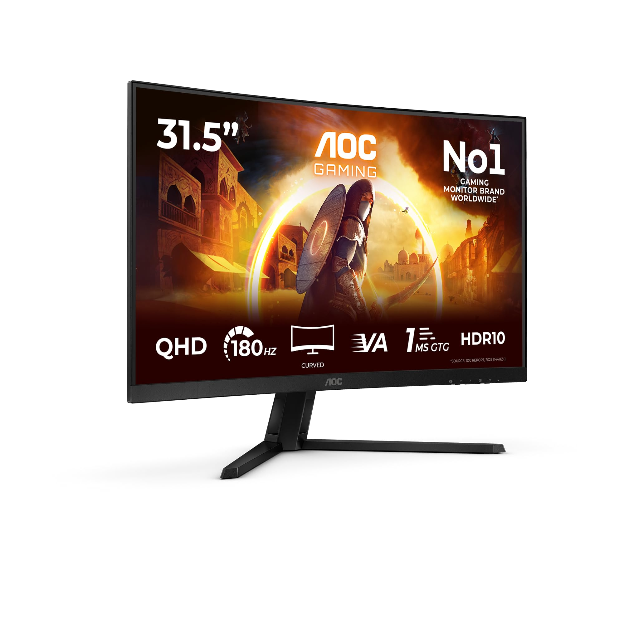 AOC CQ32G4VE Gaming Monitor 32" Curvo WQHD | 180Hz Panel Fast VA, 1ms GtG, HDR10 | 2560x1440 | Reventa - Como Nuevo