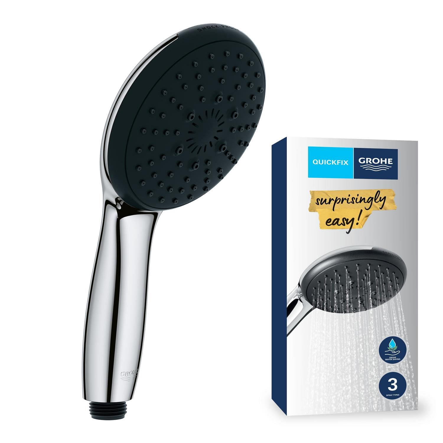 GROHE Vitalio 110 - Alcachofa de Ducha Redonda Cromo (Reacondicionado - Como Nuevo)