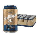 San Miguel 0,0 Tostada, Cerveza Lager Sin Alcohol, de Gran Elaboración, Ligeray Refrescante, Pack de 24 Latas de 33 cl, 0.0 %