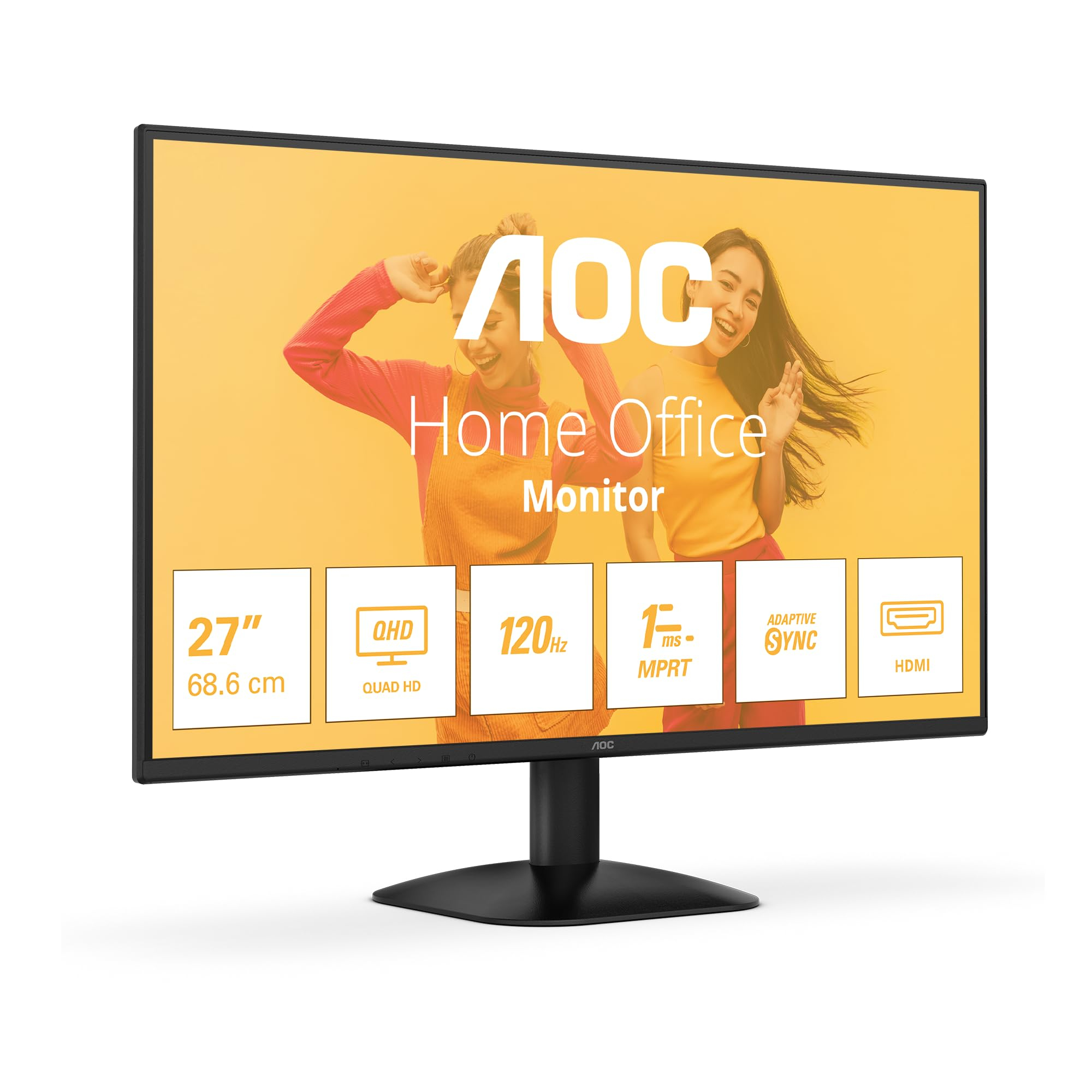 Monitor AOC Q27B35S3 27" QHD IPS | 120 Hz | 1 ms MPRT | HDR10 | AdaptiveSync