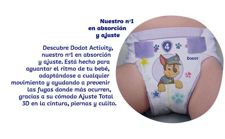 Dodot Activity jumbo pack 52 pañales bebé Talla 5.