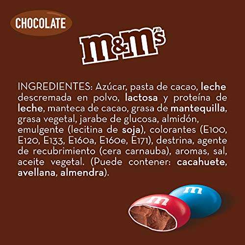 M&M's Choco Snack en Bolitas de Colores de Chocolate con Leche, Chocolate Regalo (400g)