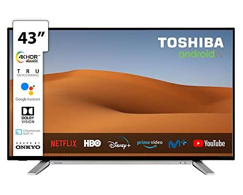 Toshiba TV 43UA2B63DG 4K HDR Smart TV Android de 43"