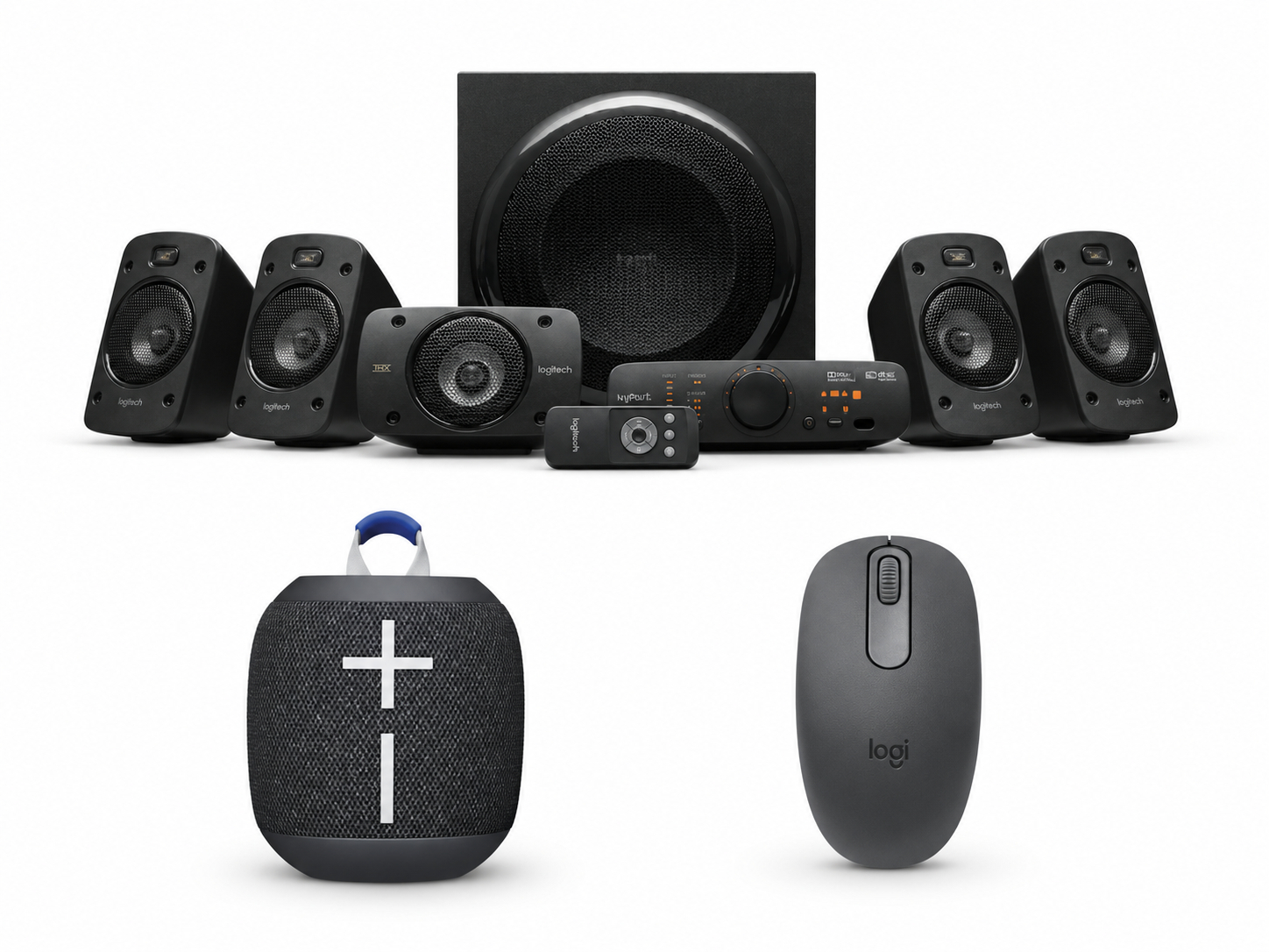 Sistema de altavoces Logitech Z906 5.1 THX + ratón inalámbrico M196 + WONDERBOOM 4 GRATIS | 150 primeros pedidos
