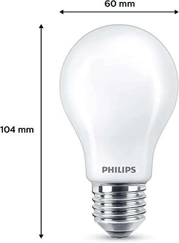 6 X Philips Lámpara LED E27, 7W Blanco Frío, equivalente a 60W