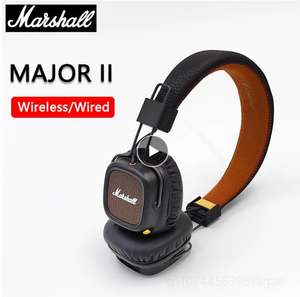 Marshall MAJOR II 2 auriculares inalámbricos/con cable, controladores dinámicos de graves profundos/40mm, --Cupón