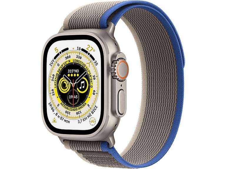 Apple Watch Ultra (2022), GPS + Celular, 49mm, Caja de Titanio, Cristal de Zafiro