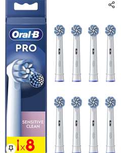 Oral-B Pro Sensitive Clean Cabezales de Recambio, Pack de 8 Unidades