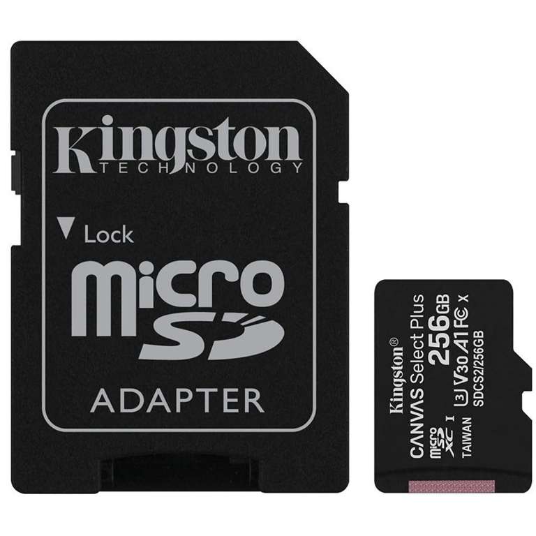 MicroSD 256GB Kingston Canvas Select Plus