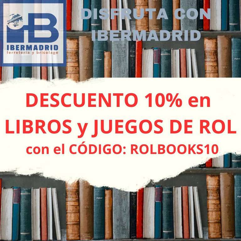 DESCUENTO 10% EXTRA en Libros y Juegos de Rol ya rebajados - Feria del Libro