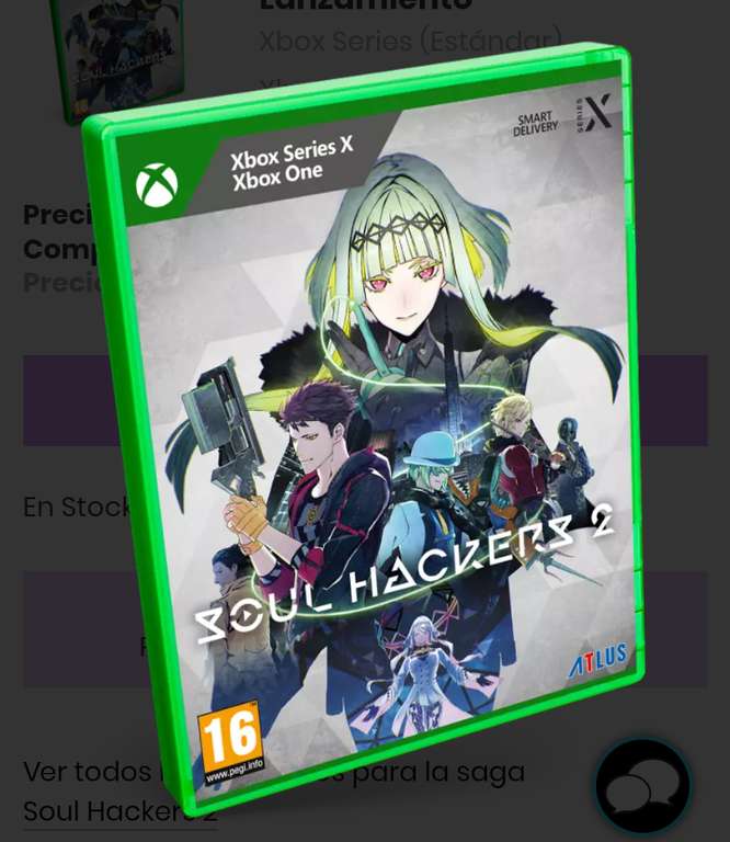 XBOX Series / PS5 / PS4 - Soul Hackers 2 - 34,95€