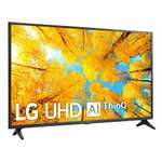 LG Televisor 55UQ75006LF - Smart TV webOS22 55 pulgadas (139 cm) 4K UHD, Procesador de Gran Potencia 4K a5 Gen 5, compatible formatos HDR 10