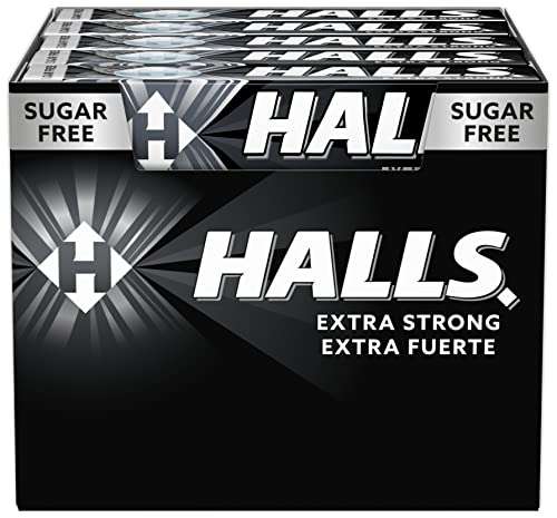 Halls Menta Fuerte - Caramelo duro - Caja con 20 unidades x 32g (total de 640g)