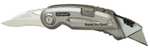 STANLEY Cuchillo Quickslide Sport 120mm, Hoja de Acero Inoxidable Incluye 2 Hojas, 0-10-813