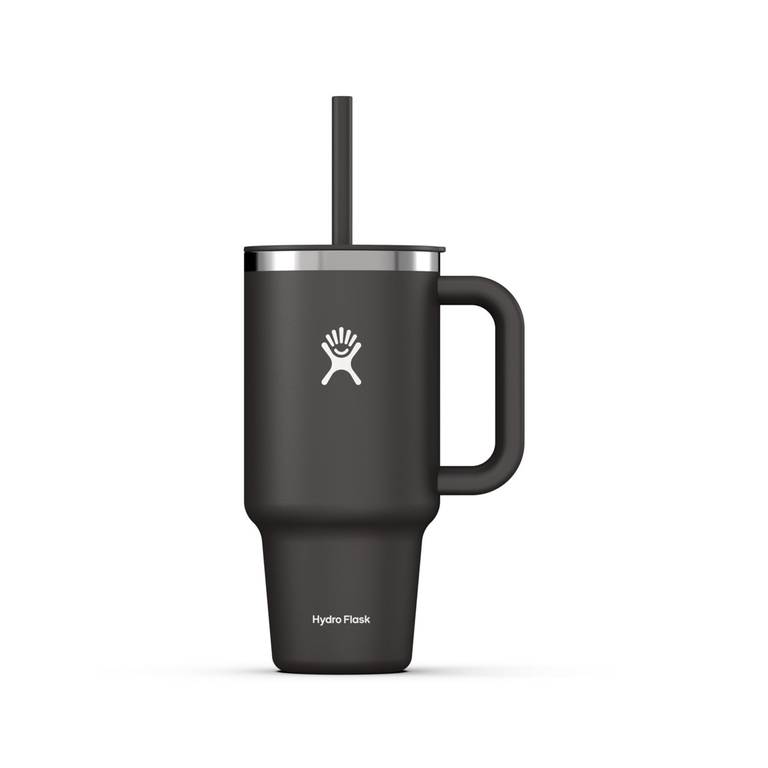 Hydro Flask – Travel Tumbler – Vaso de viaje 946 ml (32 oz) con tapa de pajita presionable cerrable DE SEGUNDA MANO COMO NUEVO