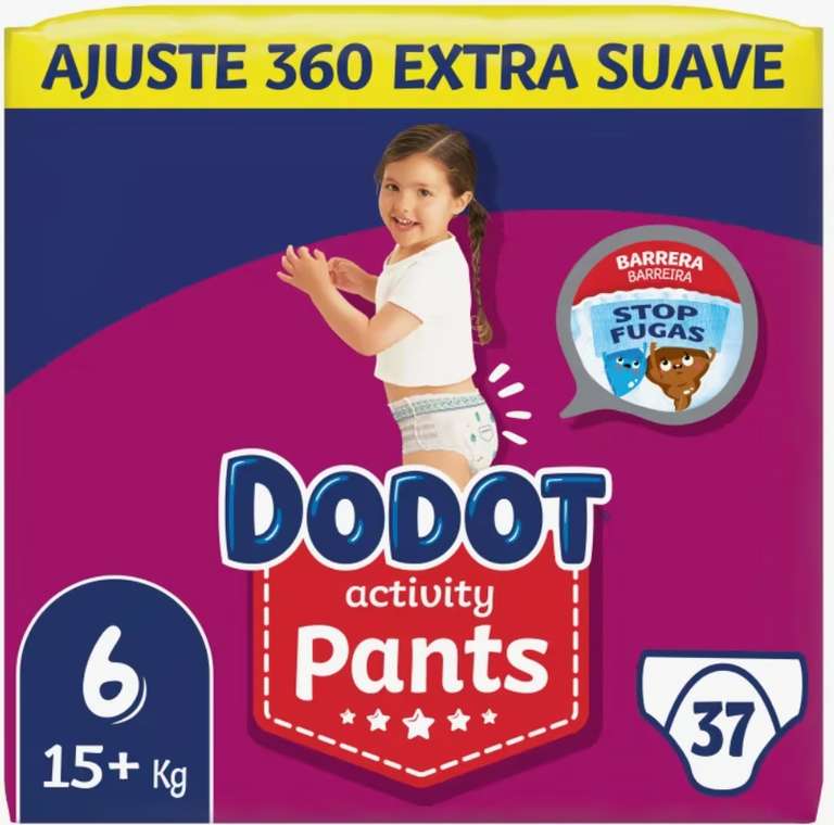 Dodot Activity Pants Pañales Bebé, Tallas 4,5,6.
