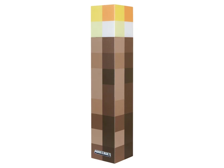 Lámpara de mesa LED Minecraft / Antorcha, con soporte de pared Color de luz: rojo, verde, azul blanco.