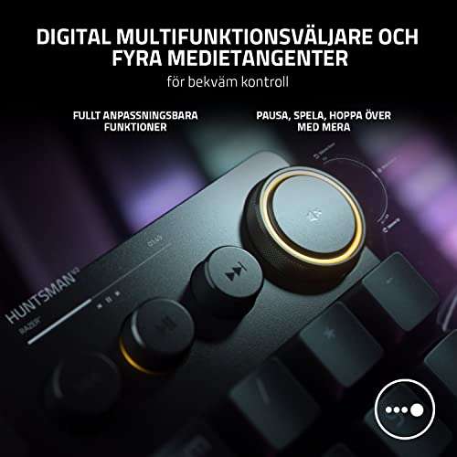 TECLADO Huntsman V2 (Purple Switch), diseño nórdico