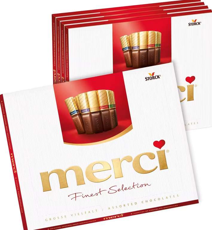 5x Cajas Merci Chocolates 250g [COMPRANDO 15X CAJAS 12,74€/PACK] [9€ NUEVO USUARIO]