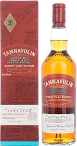 Tamnavulin Sherry Cask (2a al 50%) - Whisky Escocés - Speyside Single Malt Afinado en 3 Botas de Jerez diferentes - 700ml