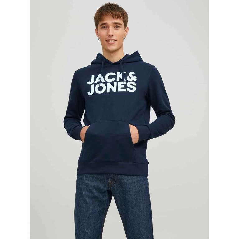 Jack & Jones Hombre Sudadera con capucha mod JJECORP moda casual informal. 3 Colores.