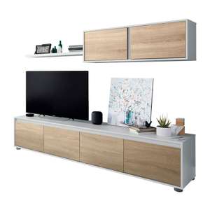 Mueble de salón-comedor de 3 piezas, ideal como mueble de televisor(125.67€ envío incluido)