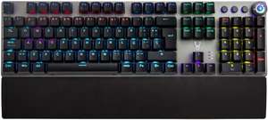 Teclado Gaming Woxter Stinger RX 1000 Kr, teclas mecánicas, micro switch KRGD, base metálica, Leds PC/PS4
