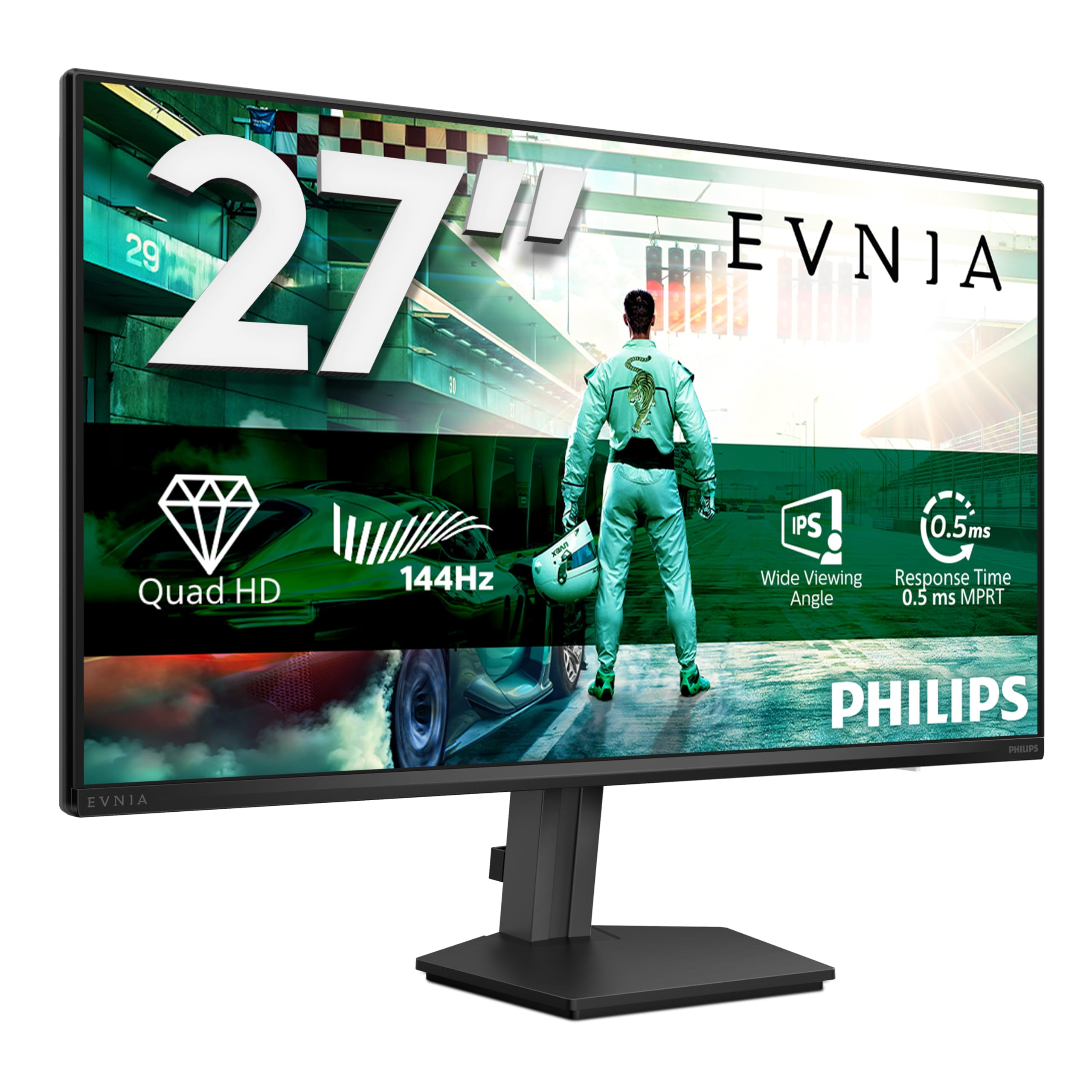 PHILIPS Evnia 27M2N3500NF Gaming Monitor 27 Pulgadas 144Hz Panel IPS, 4ms GtG, HDR10, G-Sync Compatible (2560x1440 HDMI 1x 2.0 DP 1x 1.4)