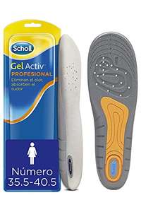 Scholl GelActiv, plantillas en gel para calzado de trabajo. Pack 2 Plantillas, talla 35,5-40,5.